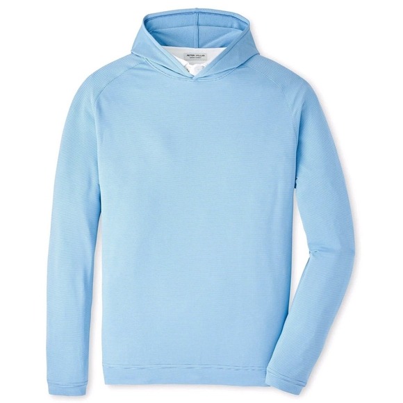 Peter Millar Other - Peter Millar Crown Sport Mens XXL Etide Blue Stripe Performance Hoodie MF23EK45B
